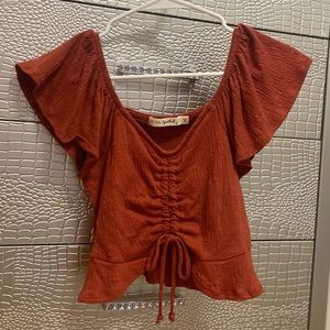 Cute Ruffled Crop Top